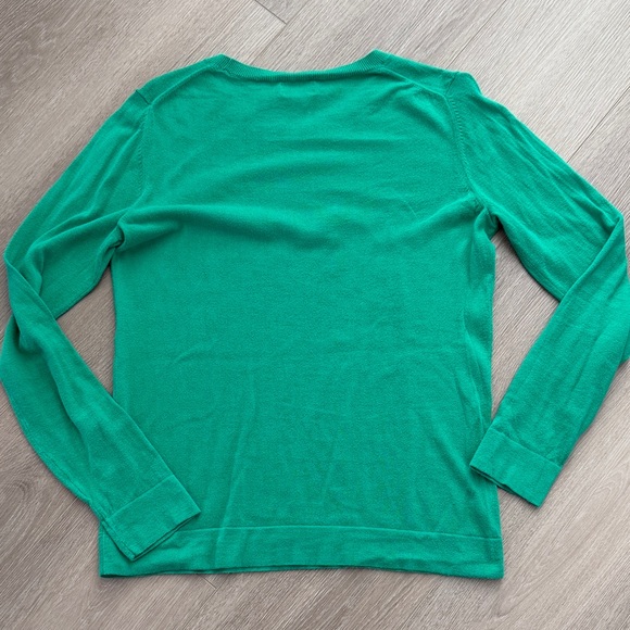J. Crew Vibrant Green Teddie Sweater - M - Picture 5 of 6